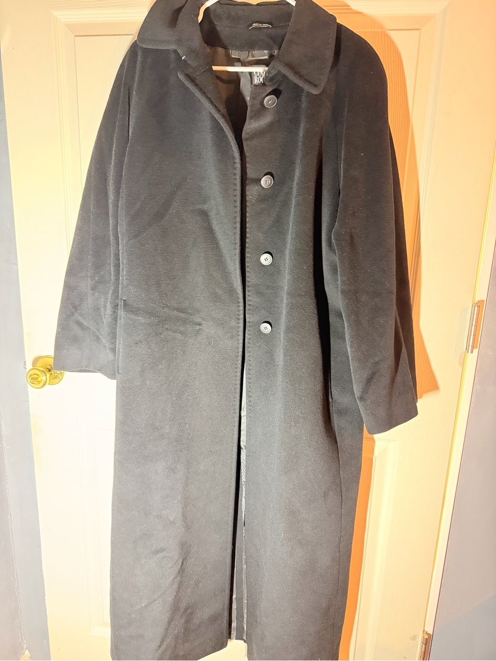 Cinzia Rocca Icons Black Long Trench Coat